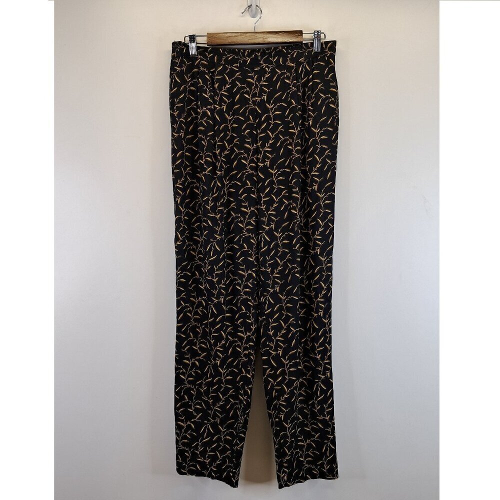 Hillard & Hanson Pull On Print Lightweight Pants Size 16